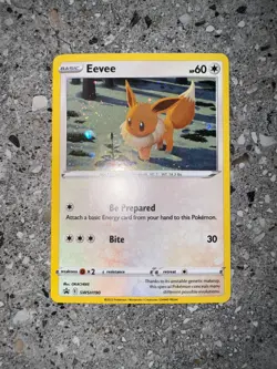 Pokemon TCG Cards Eevee SWSH190 Black Star Promo Holo NM * Swirl * - Image 4