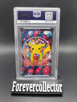 1998 Pokemon Televi-Kun Abra Kadabra Alakazam 8 of Clubs Playing Card PSA 10 - Image 2
