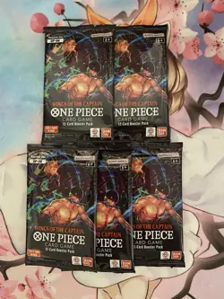 Wings of The Captain Booster Pack One Piece Card Game OP-06 English x5 - Image 1