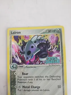 Lairon 36/100 Holo Stamped EX Crystal Guardians Pokemon Card - Image 2