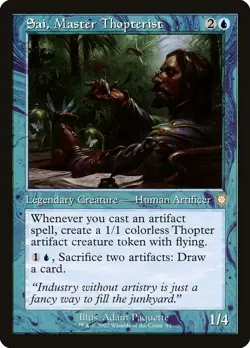 Sai, Master Thopterist Retro Frame Regular - The Brothers' War Commander MTG-LP - Image 1