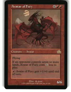 Magic the Gathering - Prophecy Avatar of Fury 82 Rare 2000 - Image 1