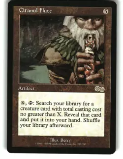 Magic The Gathering - Urza's Saga Citanul Flute 289 Rare 1998 - Image 1