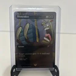 MTG Dismember #7011 Rainbow Foil Rare Secret Lair Drop Series SpongeBob Mtg - Image 1