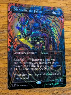 OB Nixilis, the Fallen Halo Foil Encyclopedia Of Magic MTG Secret Lair 0042 - Image 1