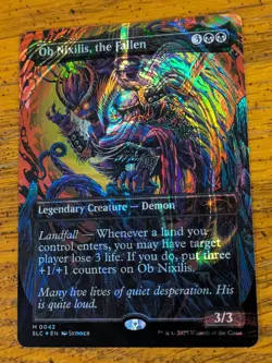 OB Nixilis, the Fallen Halo Foil Encyclopedia Of Magic MTG Secret Lair 0042 - Image 2