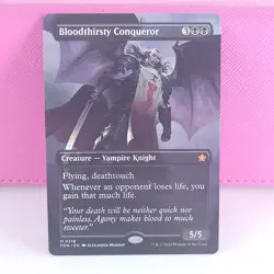 MTG LP Bloodthirsty Conqueror Borderless Foundations Regular Magic The Gathering - Image 1