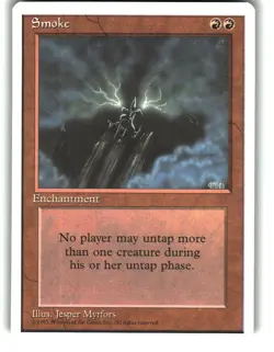 Magic the Gathering - Fourth Edition Smoke 1995 Rare - Image 1
