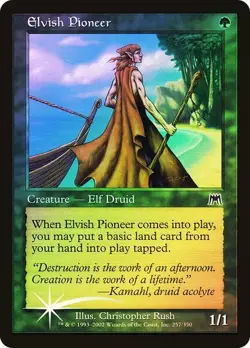 Elvish Pioneer - Foil - Onslaught - Magic the Gathering MTG - Image 1