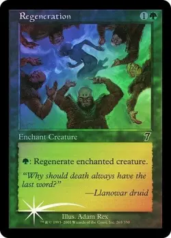 7th Edition MTG FOIL Regeneration Magic - Image 1