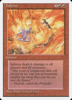 Inferno - 4th Edition - Magic the Gathering MTG - Image 1