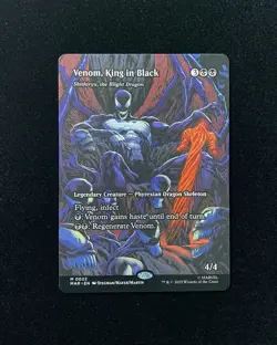 2025 Magic The Gathering MTG MAR EN #M 0022 Borderless Venom, King in Black GAV - Image 1