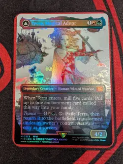 Magic The Gathering - Terra, Magical Adept #323 Borderless Foil Final Fantasy NM - Image 1