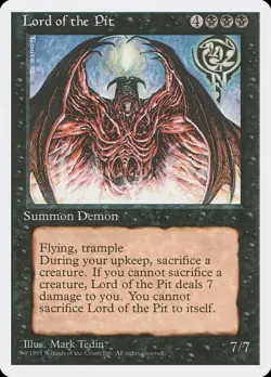 Lord of the Pit - 4th Edition - Magic the Gathering MTG - Image 1