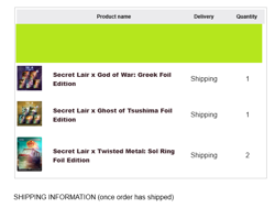 Presale Confirmed! Secret Lair Ghost of Tsushima + God of War GREEK FOIL + PROMO - Image 2