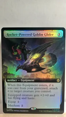 Rocket-Powered Goblin Glider Foil Extended Art Rare [NM] - MTG SPM - Image 1