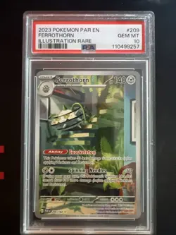 Pokemon TCG Ferrothorn Paradox Rift 209/182 PSA 10 2023 - Image 1
