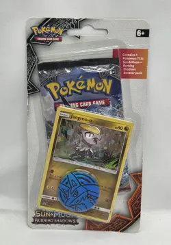 Pokemon Sun & Moon Burning Shadows Checklane Blister Pack (Jangmo-o) Sealed - Image 1