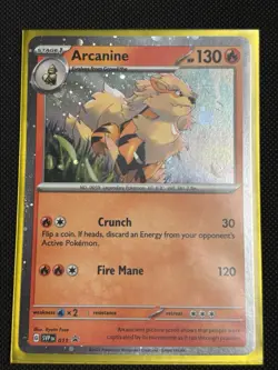 Pokemon TCG Arcanine SVP Black Star Promos SVP011 Cosmos Holo Promo - Image 1