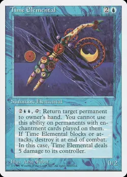 Time Elemental - 4th Edition - Magic the Gathering MTG - Image 1