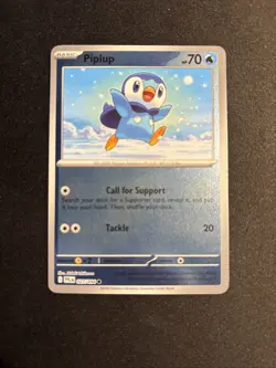 Piplup 027/094 - Reverse Holo - Pokemon TCG: Phantasmal Flames - NM - Image 1