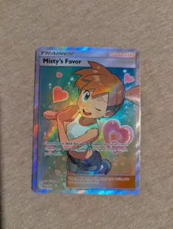 Pokemon TCG Misty's Favor Full Art Card Sun & Moon Unified Minds 235/236 - Image 1