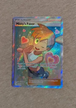 Pokemon TCG Misty's Favor Full Art Card Sun & Moon Unified Minds 235/236 - Image 2