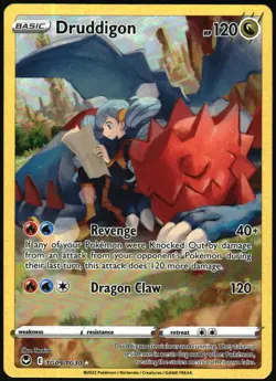 Pokemon - Silver Tempest Druddigon 2022 TG09/TG30 Ultra Rare - Image 1