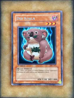 Yugioh Des Koala MFC-077 Rare 1st Ed LP - Image 1