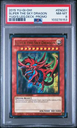 Yu-Gi-Oh! - Slifer the Sky Dragon 2015 YGLD-ENG01 Limited Edition PSA 8 - Image 1
