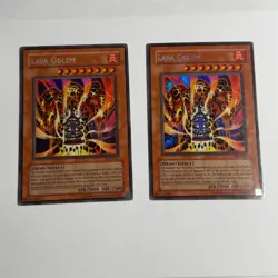 2x Lava Golem PGD-107 Secret Rare Unlimited Yugioh - Image 1