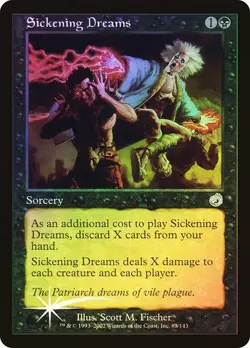 Sickening Dreams - Foil - Torment- Magic the Gathering MTG - Image 1