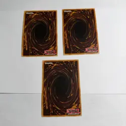 3x Solemn Judgment LCJW EN182 LCYW EN152 Secret Rare 1st Edition Playset Yugioh - Image 3