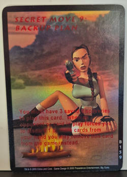 Secret Move 9 Backup Plan #B159 Foil Card Tomb Raider CCG Precedence Mint - Image 1