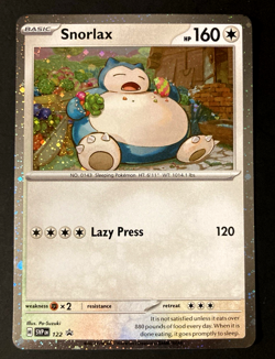 Snorlax SVP 122 Cosmos Holo Pokemon TCG Twilight Masquerade Promo Card NM - Image 1