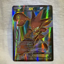 Pokemon Scizor EX Full Art Holo Card 119/122 Breakpoint XY - Image 1