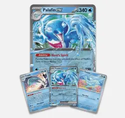 Palafin ex Box | Pokemon TCG | 4 Booster Packs + 4 Foil Promo Cards | Sealed - Image 2