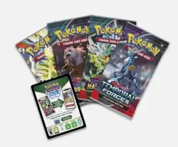 Palafin ex Box | Pokemon TCG | 4 Booster Packs + 4 Foil Promo Cards | Sealed - Image 3