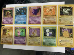 1999-2004 Pokemon Vintage 10 Card Lot Promo Fossil Team Rocket Holo Rare EX-NM! - Image 1