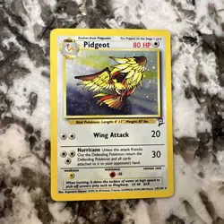 Pokemon Card TCG Pidgeot 14/130 Base Set 2 Holo Rare - Heavily Played - Image 1