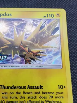 Zapdos SM159 Holo Rare, SM Team Up Prerelease Promo Stamped, Pokemon Card, NM - Image 3