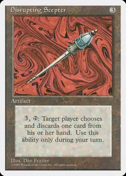 Disrupting Scepter - 4th Edition - Magic the Gathering MTG - Image 1