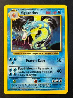 Gyarados 6/102 Holo Rare Base Set - Pokemon Card WOTC B HP - Image 1