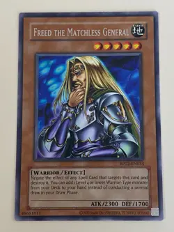 Yugioh - Freed the Matchless General - Rare NM - Plus Free Holo Card - Image 1