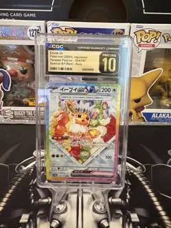 CGC 10 PRISTINE Eevee ex 224/187 Terastal Fest SAR Holo Pokemon Card - Image 1
