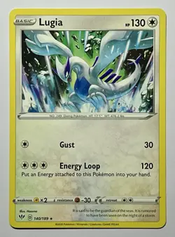 Lugia 140/189 (NM) Rare Sword & Shield: Darkness Ablaze 2020 Pokemon Card - Image 1