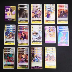 One Piece: Purple/Yellow "Nico Robin" (OP09-062) Full 51 Card Deck - Image 1