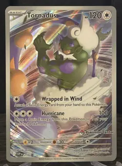 Tornadus 210, Black Star Scarlet And Violet Promo, Pokemon Center Exclusive Card - Image 1