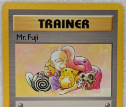 1999 Trainer Mr Fuji #58 Fossil Regular Pokemon Card Uncommon 1st Edition - Image 3