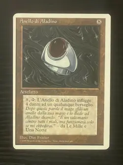 Magic MTG Italian Revised Aladdin's Ring Artist Proof Near Mint Only 50 Exist! - Image 1